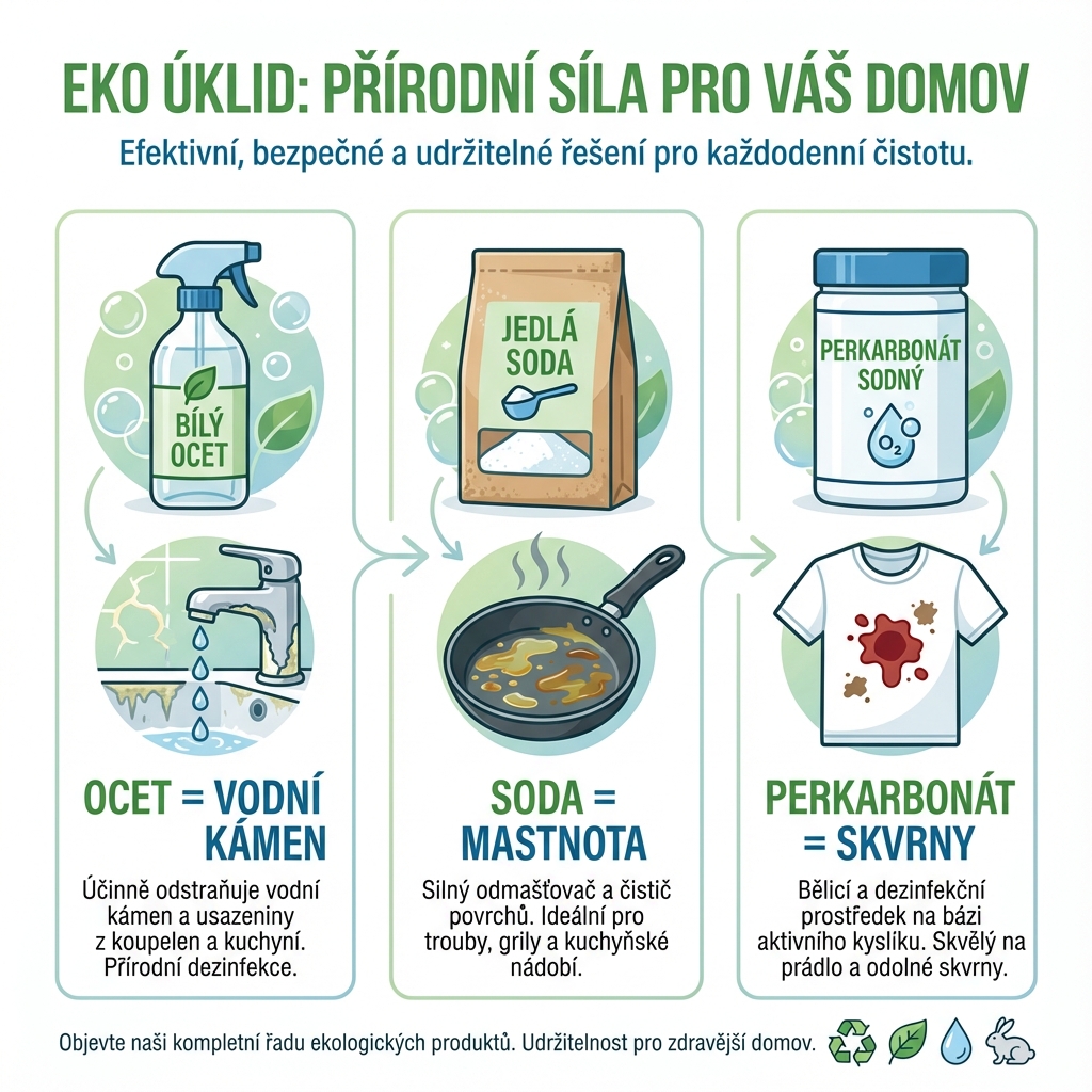 Domácí eko-receptář: Jak z pár surovin vykouzlit čistý domov?