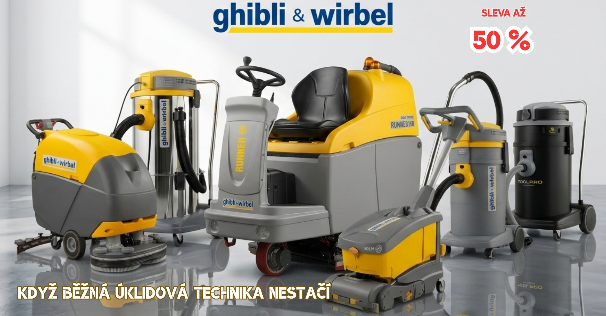 Když běžná úklidová technika nestačí