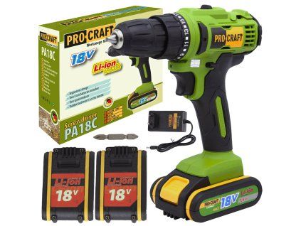Aku vrtací šroubovák Procraft PA18C