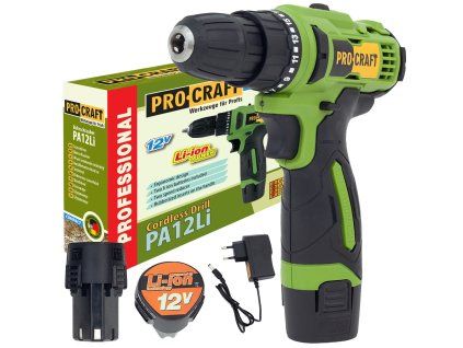 Aku vrtací šroubovák Procraft PA12Li Compact