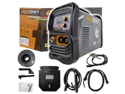 Svařovací poloautomatický invertor (CO2) MIG/MAG, MMA Procraft SPI-400 (20-200A)