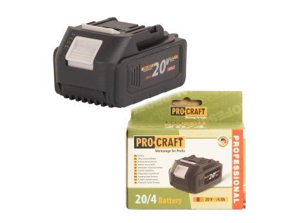 Baterie akumulátorová 20V Li-ion, 4000mAh Procraft 20/4