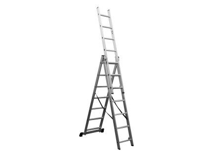 Žebřík hliníkový třídílný 3x7 Procraft PLA3.424
