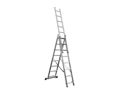 Žebřík hliníkový třídílný 3x8 Procraft  PLA3.508