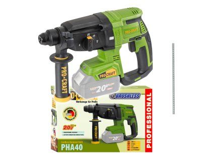 Aku vrtací kladivo Procraft PHA40bb (bez baterie a nabíječky)