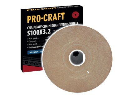 Brusný kotouč pro ostřičku řetězových pil Procraft S100X3.2 /SK950