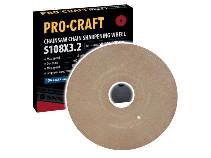 Brusný kotouč pro ostřičku řetězových pil Procraft S108X3.2 /SK1000, SK1100