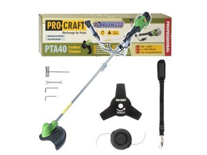 Aku křovinořez Procraft PTA40 (bez baterie a nabíječky)
