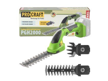 Aku nůžky na trávu Procraft PGH2000 (bez baterie a nabíječky)