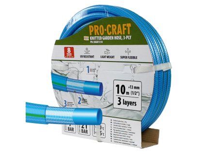 Modrá zahradní hadicí Procraft PR-3KGH1310F