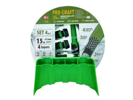 Zelená zahradní hadice Procraft PR-4GH1315F