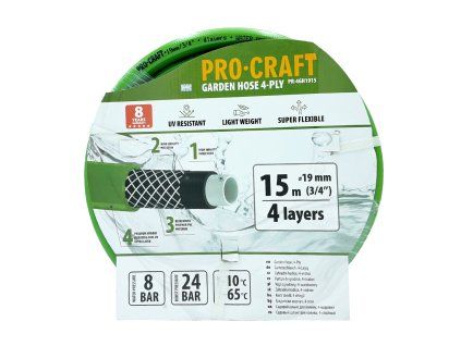 Zelená zahradní hadice Procraft PR-4GH1915