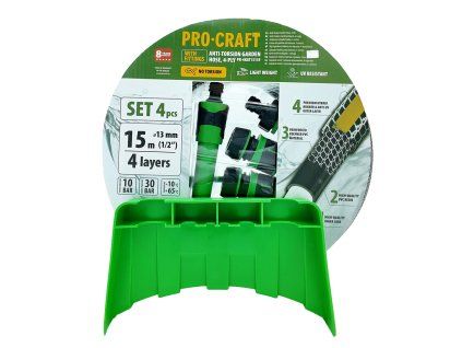 Černo-žlutá zahradní hadice Procraft PR-4KAT1315F