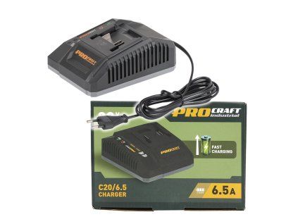 Nabíječka pro 20V Li-ion baterie Procraft Industrial C20/6.5