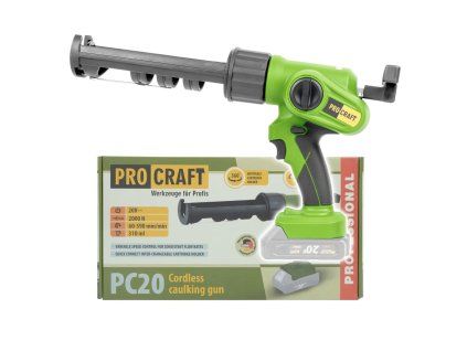 Aku vytlačovací pistole Procraft PC20bb (bez baterie a nabíječky)