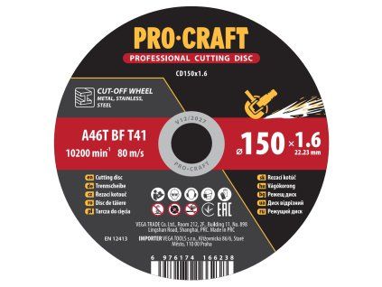 Řezný kotouč Procraft CD150x1.6
