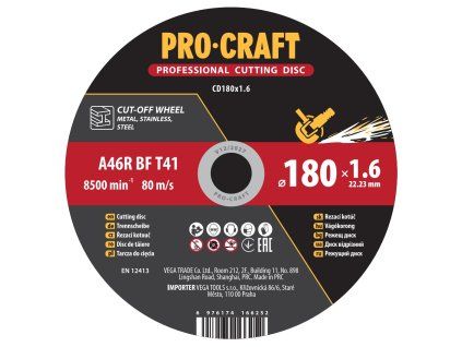 Řezný kotouč Procraft CD180x1.6