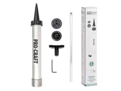 ALU trubicový zásobník 600ml pro měkké tuby Procraft TH60020 pro aku pistole na tmel PC20bb