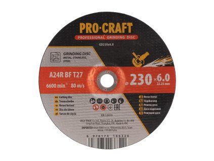 Brusný kotouč Procraft GD230x6.0