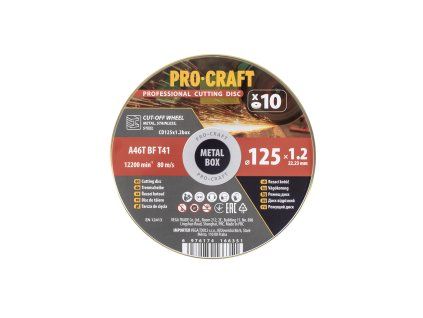 Sada řezných kotoučů Procraft CD125x1.2b