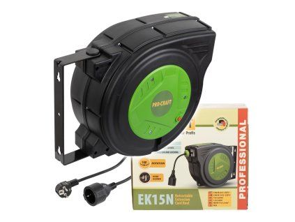 Samonavíjecí prodlužovací kabel, buben Procraft EK15N