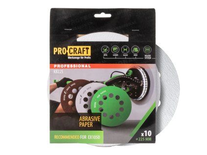 Brusný papír 10 ks.  Procraft КB225.80