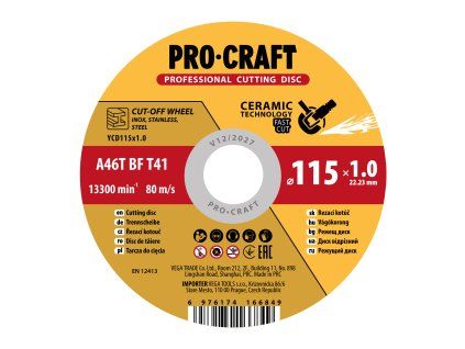 Keramický řezný kotouč Procraft YCD75x1.6