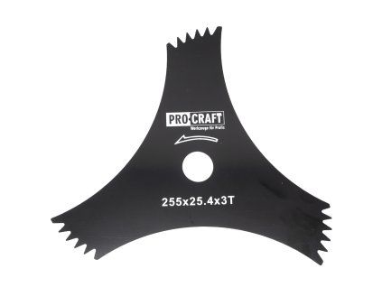 Nůž křovinořezu (D255*25.4) 3T (DRAGON) PROCRAFT