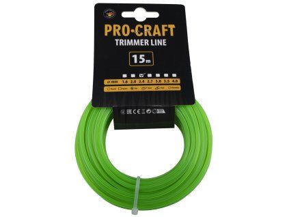 Struna žací (2.4mm) (15m) hvězda PROCRAFT ZI-2.4/15