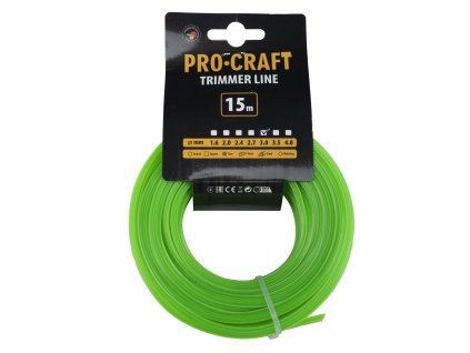 Struna žací (3mm) (15m) hvězda PROCRAFT ZI-3/15