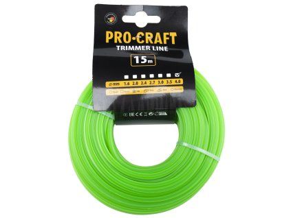 Struna žací (4mm) (15m) hvězda PROCRAFT ZI-4/15