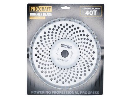 Nůž křovinořezu (kotouč) (D255*25.4) 40T zaoblený PROCRAFT