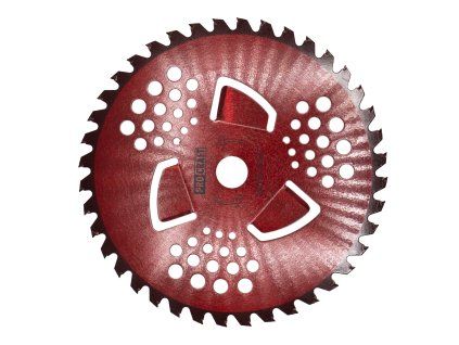 Nůž křovinořezu (kotouč) (D255*25.4) 40T s vnitřními čepelemi pro vysokou trávu (red) PROCRAFT