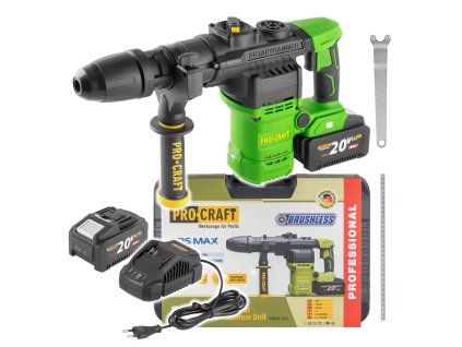 Aku vrtací kladivo  Procraft PHA50-1b-c SDS MAX