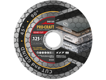 Diamantový kotouč Edge Cut Procraft DG125
