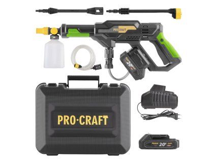 Sada aku tlaková myčka Procraft CW20 + baterie 20/2A a nabíječka 20/1