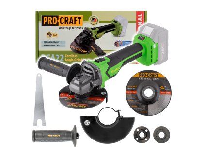 Aku úhlová bruska Procraft PGA22 (bez baterie a nabíječky)