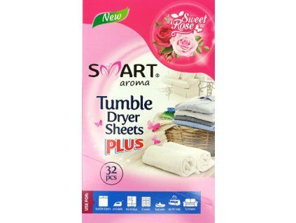 51108 1 smart aroma vonne ubrousky do susicky sweet rose antistaticke pro mekci pradlo 32 ks