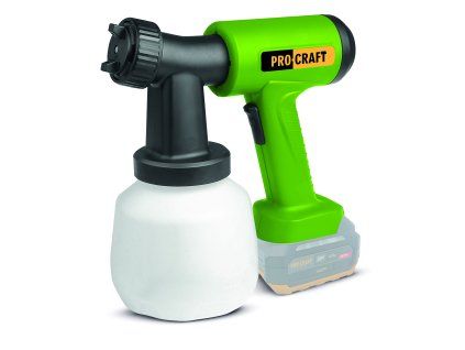Aku stříkací pistole Procraft PSE22bb s funkcí ofukování (bez baterie a nabíječky)