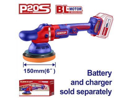 Aku leštička 20V 150mm solo