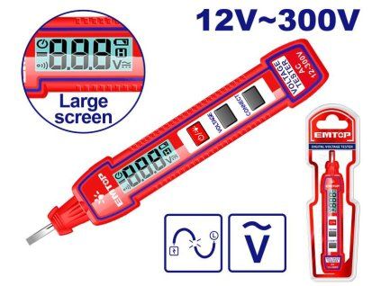 Bezkontaktní detektor střídavého napětí  AC 12–300V LED