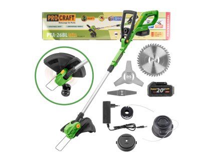 Aku vyžínač Procraft PTA-26BL