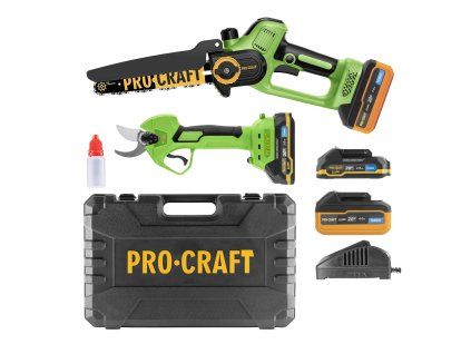 Sada aku ruční pilka PKA35Li a nůžky na větve ES25Li Procraft PA168SET