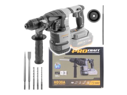 Aku vrtací kladivo Procraft Industrial HD30Abb (bez baterie a nabíječky)