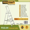 Schůdky hliníkové jednostranné 4st. Procraft PLA2.84