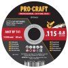 Řezný kotouč Procraft CD115x0.8