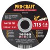 Řezný kotouč Procraft CD115x1.6