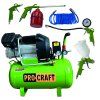 Kompresor Procraft AC52-2 a set příslušenství ke kompresoru 5 ks