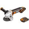 WX803 - Aku úhlová bruska 20V 125mm 2Ah+4Ah - PowerShare