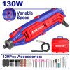 Přímá bruska 130W 129ks příslušenství